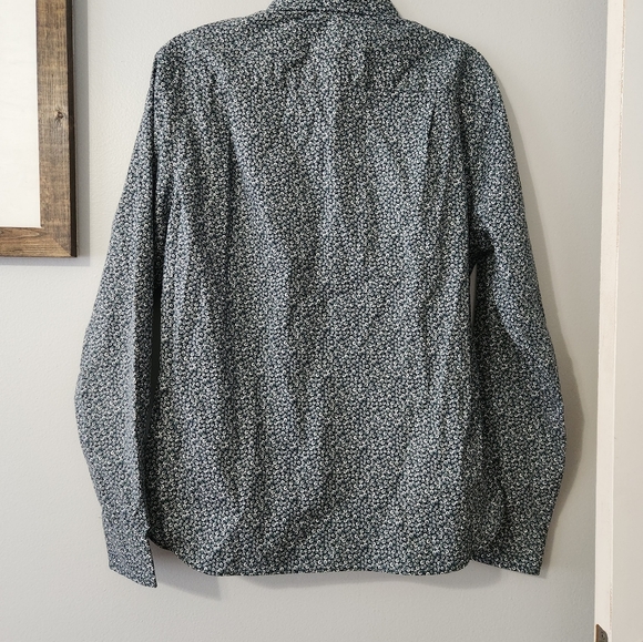 NWT Van Heusen Floral Print Dress Shirt Size Medium - Picture 6 of 6